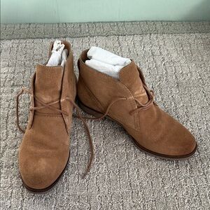 Tan Suede Ankle Boots